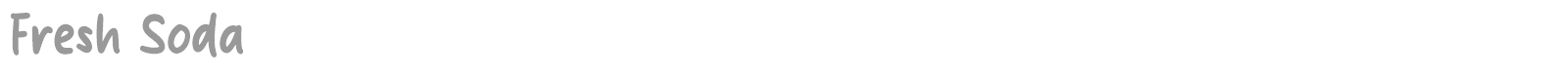 Fresh Soda font preview